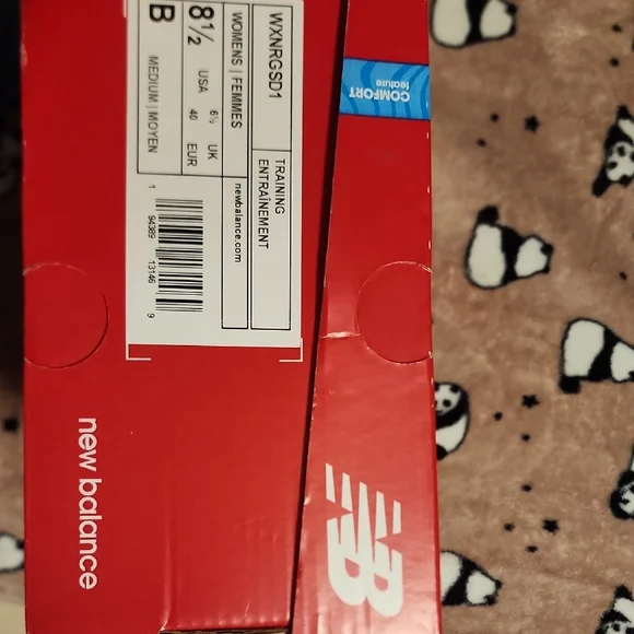 New Balance Black and Leopard Women's Sneakers - Picture 6 of 6